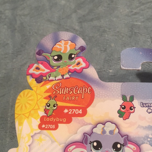 Littlest PetShop Fairies NEW Sunscape Fairy #2704 Ladybug #2705 Shimmering Sky - Picture 4 of 10